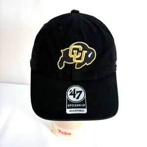 '47 Brand Colorado Buffaloes Hat Black CU Buffs Clean Up Adjustable Cap